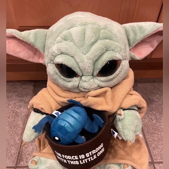 Build a Bear Baby Yoda with Frog Accessory - Picture 3 of 12